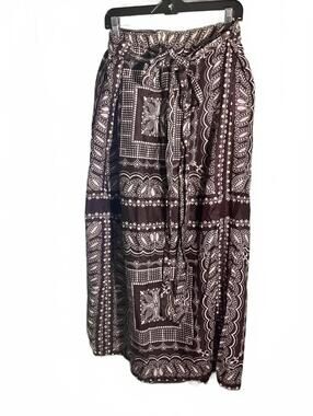 John Meyer Vintage Waist Wrap Bohemian Style Long Skirt  Size Medium 1960s